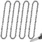 Ersatzkette, 4 Stück 25 CM Sägekette mit 40 Treibglieder, 1,1 mm Stärke für 10 Zoll Schwert, Ersatzkette Kompatibel mit Makita DUC254Z, Einhell-GE-LC 18/25 Li, Oregon und Mehr