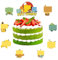 9 Stück Tortendeko Minifiguren Kuchen Deko Figuren Set, Cupcake Toppers Dekoration, Cupcake Toppers für Kindergeburtstag Party Geburtstag Kuchen Dekoration Supplies, Happy Birthday Cake Topper