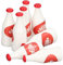 TOPINCN Doll House Milk Bottle Model Zarte Painting Drop Miniature House Decoration for Doll 1:12 1: 6 Plastic Material (Red)