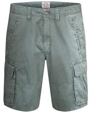 Camp David Herren Cargo Shorts mit Wasch-Effekten Dusty Green, XXL