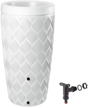 Regenwassertank 240L Regentonne mit Pflanzschale | mit Wasserhahn | 5 Farben