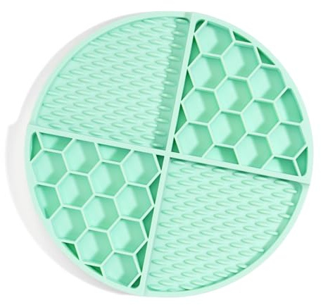 Kalttoy Gamelle pour chien à alimentation lente avec dessus amovible et bases d'aspiration pour nourriture humide encourage la consommation Facile à laver Tapis à lécher pour chien
