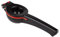 APS 93214 Limetten- und Zitronenpresse, hochwertige Presse aus Aluminium, lebensmittelecht und spülmaschinenfest, 21 cm lang für optimale Druckkraft, Schwarz/Rot