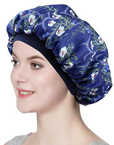 Stylish Head Cover for Women Double Layer Silky Satin Bonnet