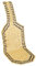 COMPASS 04107 Sitzbezug Holzkugeln 127x38cm