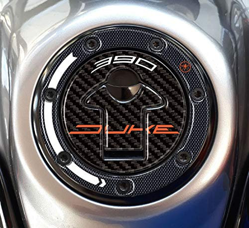 labelbike - 3D Harz Aufkleber Dekoration und Schutz des Motorrad-Tankdeckels kompatibel mit KTM 390 Duke 2017-2023