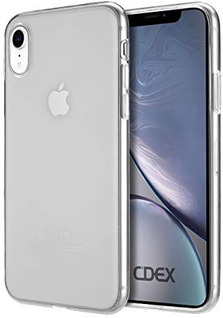 doupi UltraSlim Hülle kompatibel für iPhone Xr (iPhone 10r) 6,1 Zoll, Ultra Dünn Clear TPU Glatte Ruschfeste Oberfläche Design Handyhülle, transparent
