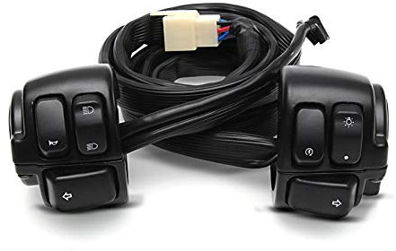 Lenkerschalter für Harley Davidson Dyna Street Bob 06-11 Lenkerarmatur schwarz