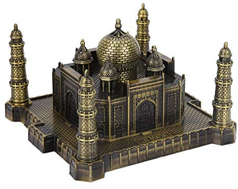 FTVOGUE Indien Taj Mahal Metallmodell Handwerk Welt Wahrzeichen Gebäude Kreative Taj Mahal Ornamente Touristische Souvenirs (Bronze)