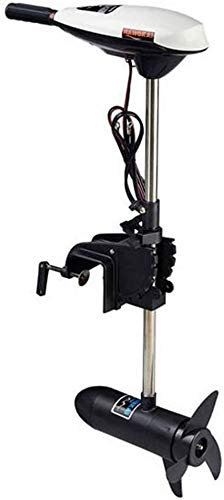 YUNRUX Moteur de bateau électrique 65LBS pour bateau pneumatique et de pêche (sans batterie), Modèle ET65L, Montage sur tableau arrière, 12V, 660W, 11 km/h, 30 kg de poussée, 40 cm de tige courte