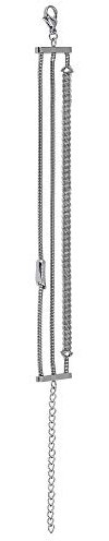 BREIL JEWEL Ladys' WRAP collection, STEEL BRACELET 21CM, SILVER color with NO STONES - TJ2887