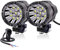 YnGia Moto Led Feux De Brouillard Moto Universelle Feux Auxiliaires Led Blanc De Conduite DRL Lumières Stroboscopiques pour ATV SUV (90W)