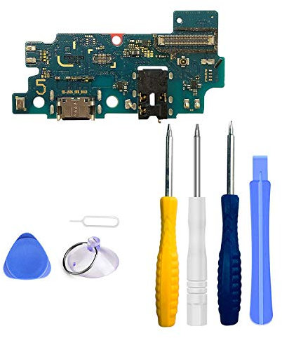 LTZGO Dock Connector Kompatibel mit Samsung Galaxy A50 A505 6.4 inch 2019 Ladebuchse Lade Port Charger Port Ladeport USB Ladebuchse mit Flexkabel,Schraubenzieher, Werkzeug Set