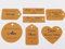 ArtigianeriA - Set di 20 (o più) ETICHETTE KRAFT personalizzate per BOMBONIERE fai da te. Ideali per Battesimo, Prima Comunione, Cresima, Matrimonio, Laurea, Compleanno, Anniversario.