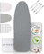 lamodo® - Housse de Planche à Repasser 140x45 cm - Housse de Repassage 100% Coton - Convient au Repassage Vapeur - Rembourrage Extra-épais + élastique et tendeur, 135-140 cm x 45-55 cm