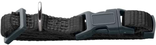 HUNTER Halsung London Vario Basic Mini | Schwarz | Größe 14-20/XXS-XS | mit Sicherheitsverschluss | weich & flexibel | reißfest & schnelltrocknend | pflegeleicht & formstabil | langlebig