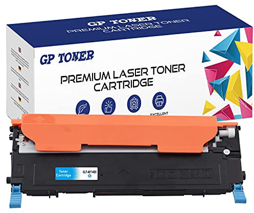 Toner XL Kompatibel mit Samsung CLT-407 CLT-407S CLT-C4072S für Samsung CLP-320 CLP-321 CLP-325 CLP-326 CLX-3180 CLX-3185 (Cyan)