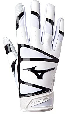 Mizuno F-257 kvinnors softbollshandske, vit-svart, small