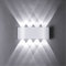 ZIKEY 8W LED Wandleuchte, Kalt Weiß 6000K, Up Down Wandlampe IP65 Wasserdichte, Aluminium LED Spotlight Nachtlampe, Innen und Außen Wandbeleuchtung
