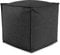 Deshome - Sitzhocker Sitzpouf Pouf 50x50x50 cm mit abnehmbarem Polster für Innen- und Außenbereich: Sitzpouf Design für Sofa, Wohnzimmer, Schlafzimmer, Sitzhocker, Light Pouf Graphitschwarz