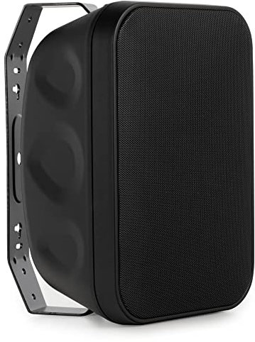 McGrey OLS-651BK Outdoor-Lautsprecher - Zwei-Wege-System - IP56 - Für Restaurant, Biergarten, Terrasse und Garten - 6,5 Woofer und 1 Hochtöner - 60 Watt - Für 70/100V-Betrieb geeignet - Schwarz