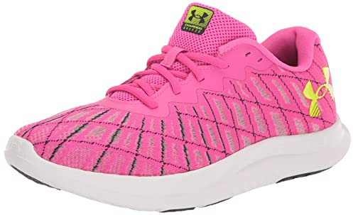 Under Armour Damen Ua W Charged Breeze 2 Visual Cushioning, (600) Rebel Pink/Black/Lime Surge, 40 EU