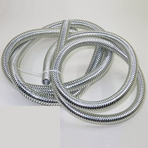 2pcs Chrome PVC Motorcycle Cable Cover Fit For Motorcycles ATV,Decorate Ugly Bows, Electric Cables, Gasoline Hoses Etc