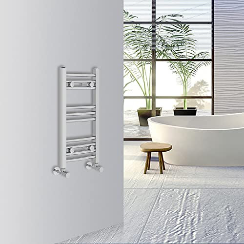 Warmehaus Toallero curvo para baño, calefacción, radiador, calefacción, 600 x 300 mm, cromado
