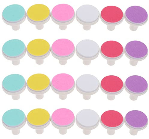 Artibetter 24 Pièces Bébé De Lime À Ongles Coupe-Ongles Tampon De Remplacement Têtes De Meulage Disque De Polissage pour Coupe-Ongles Électrique Enfant Coupe-Ongles