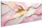 islandburner Bild auf Leinwand Rosa Gold Marmor Abstrakter Hintergrund Flüssig Design Hell Azurblau Töne Rosa G Bilder Wandbilder Poster IMVT-Pano