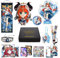 Genshin Impact Merch Box inkl. 11 Geschenk, Alle 5 Stars Charaktere Plush Poster Stand Figur Geschenkbox Set, Sammlung für Traveller Fans (Nilou)