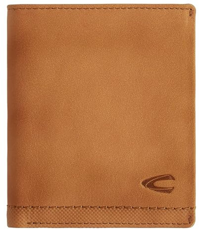camel active Nimbus Herren Geldbörse Hochformat RFID Leder Mittelgroß Cognac Braun