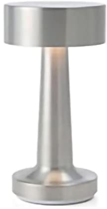 plplaaoo Tischlampe, Desktop-Touch-Lampe, Retro-Design-Barlampe, Hantelförmige LED-Barlampe, Wiederaufladbares LED-Bar-Nachtlicht Mit Touch-Schalter Für Nachtclubs, Partys(Silber), Schreibtischla
