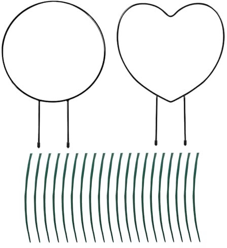 2 supporti per piante con 20 nastri verdi, supporto per piante rampicanti, traliccio per piante, traliccio in metallo, supporto per fiori da giardino, lamponi, accessori per piante da appartamento