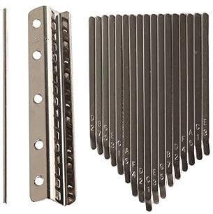 SAFIGLE Anfängerfreundliche En Handheld Kalimba Keys 17 Note Kalimba Parts Strips Knackiger Ätherischer