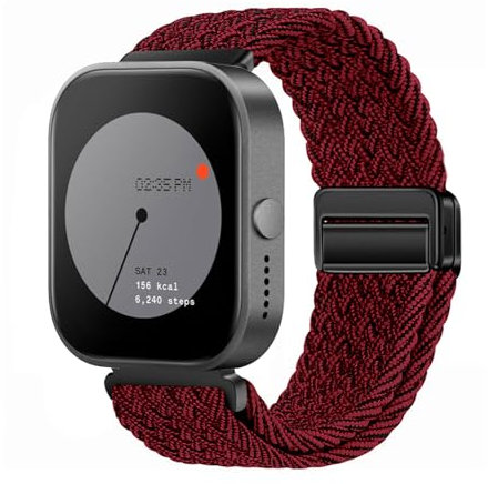 KUWAI Nylonarmband für Nothing Watch Pro Armband Nylon Geflochten Magnetische Armbänder mit CMF by Nothing Watch Pro Armband für Damen Herren Armband mit Nothing Watch Pro Armband (EE)