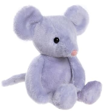 Charlie Bears Pip Mouse - Bear & Me Silvery Grey Mouse Plush Soft Toy Stuffed Animal Suitable from Birth - 18cm/7 Tall
