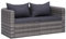 Iiaky Garten-Ecksofas 2 STK. Grau Poly Rattan GartenmöBel Lounge Rattansessel Lounge Set Outdoor