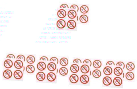 CAXUSD 50stücke Warnaufkleber Nicht Berühren Sicherheitszeichen Für Maschinen Selbstklebende Etiketten Für Fabriken Und Baustellen