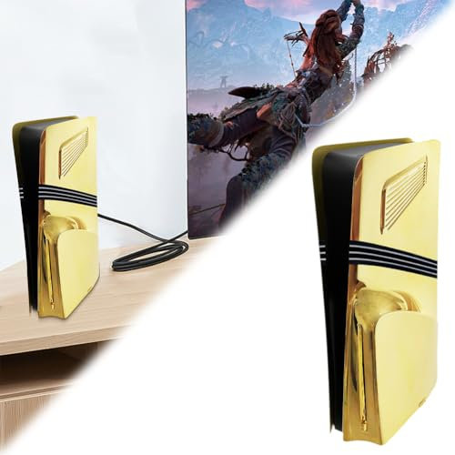 GETBSTOOP PS5 Pro for Playstation 5 Pro Disco/Console Digitale Frontalino con Prese d'Apertura di Raffreddamento, Cover Frontale e Posteriore for Accessori di Sostituzione Custodia ABS Plays