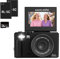 5K Digital Camera – Lenofocus 75MP Cameras for Photography, Flip Screen, 18X Digital Zoom, Autofocus, Compact Point and Shoot Digital Cameras for Beginners Teens Travelling, 2 Batteries, 32GB Card