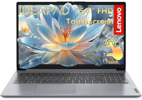 Lenovo IdeaPad 15.6 Touchscreen i3-1215U 16GB 1TB SSD Laptop | FHD Display, WiFi 6, Windows 11 Home S Mode, SD Card Reader, Cloud Grey