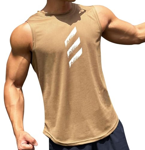 2025 DéBardeur D'éTé pour Homme Sport Musculation Tank Top Respirant et Confortable Extensible hawaïen T-Shirt de en Résille Mesh Tenue athlétique Quotidienne Plage Casual Gym Tops