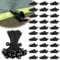 45 Pack Heavy Duty Tarp Clips with Elastic Ropes, Durable Tent Clamps for Outdoor Camping, Awning Clamps for Secure Canopy and Shade Cover