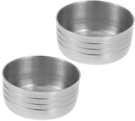 TOPPERFUN 2pcs Stainless Steel Cocktail Shaker Lids Shaker Cover Replacement for Shaking Cup Lid Lemon Juice Cover