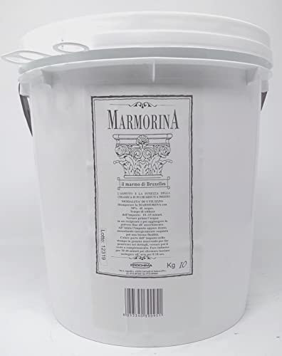 PROCHIMA, Marmorina Bianca, Polvere Mescolabile con Acqua, Simili alla della Ceramica, 10 Kg