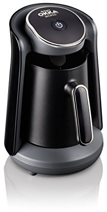 Arzum Okka Minio Automatic Turkish/Greek Coffee Machine, USA 120V UL, Black/Silver