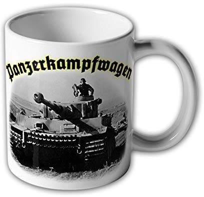 Tasse Panzerkampfwagen Tiger Panzer Bild Foto Front Panzerung 8,8cm #31424