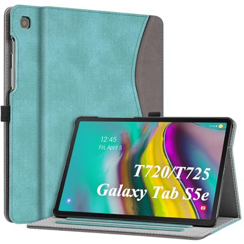Fintie Funda Multiángulo Compatible con Samsung Galaxy Tab S5e 10.5 (2019) - Carcasa Delgada con Bolsillo y Auto-Reposo/Activación para Modelo SM-T720/T725, Verde Menta