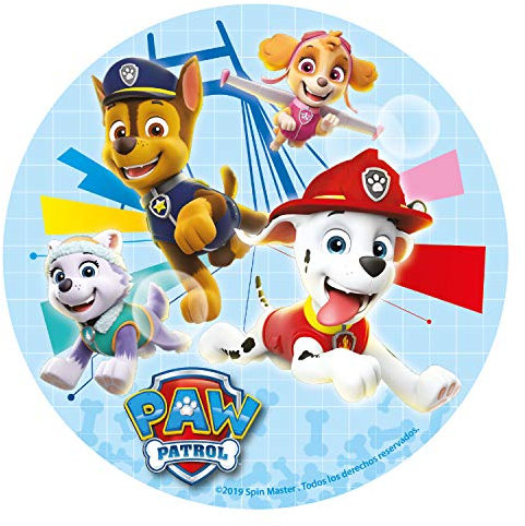 dekora-Disco para Tarta de la Patrulla Canina 16 cm, multicolor, (231357)